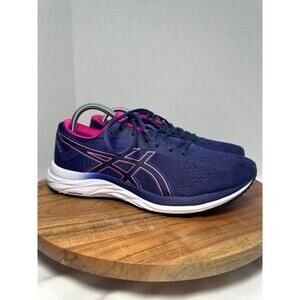 Asics Womens Gel Excite 6 1012A150 Navy & Pink Running Shoes‎ Lace Up Size 10.5